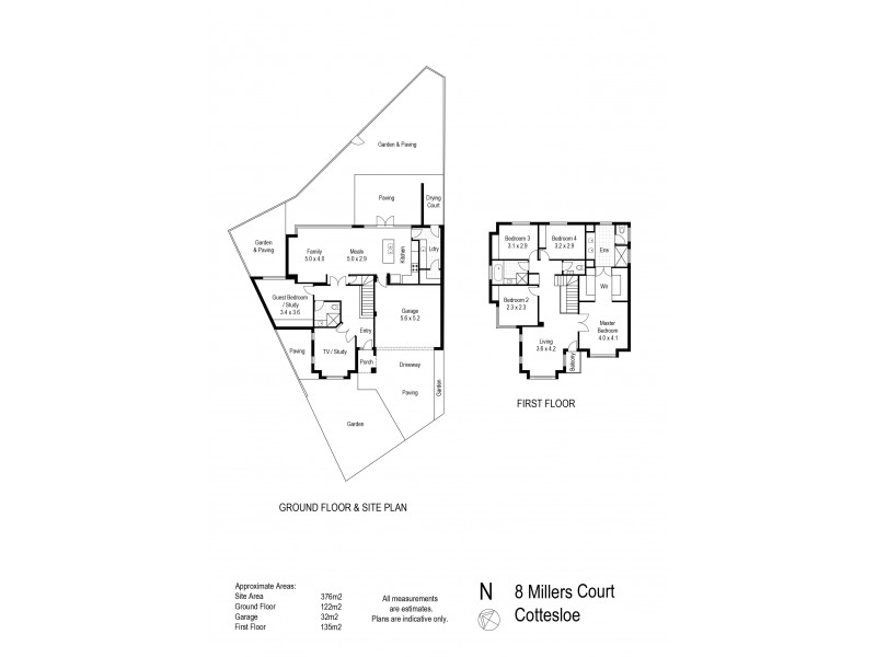 8 Millers Court, Cottesloe WA 6011 Floorplan