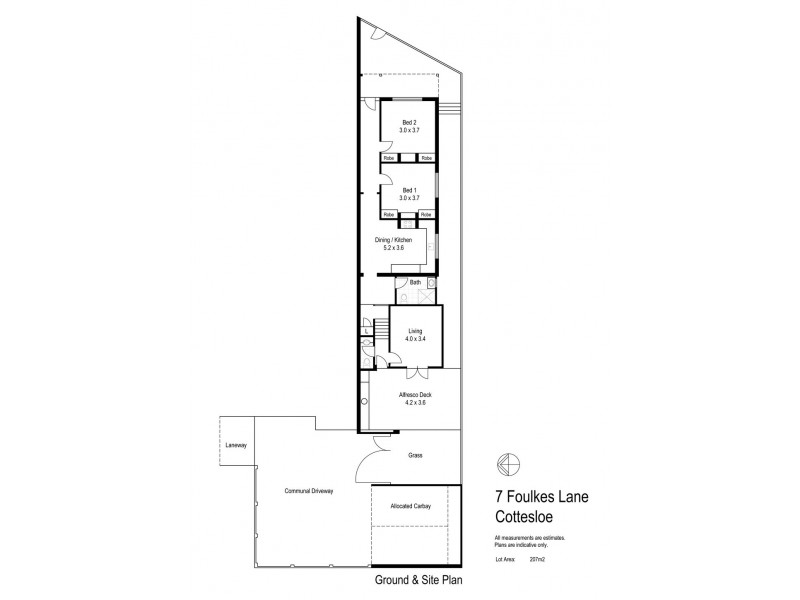 7 Foulkes Lane, Cottesloe WA 6011 Floorplan