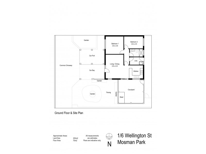 1/6 Wellington Street, Mosman Park WA 6012 Floorplan