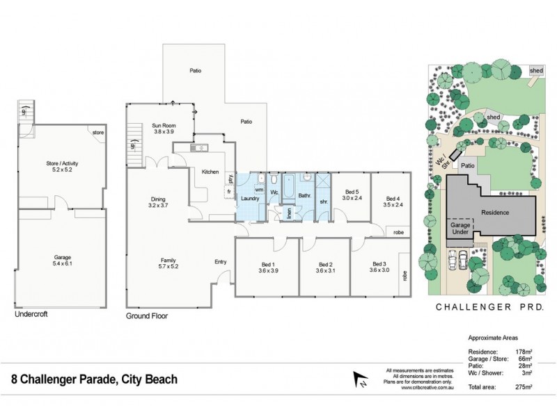 8 Challenger Parade, City Beach WA 6015 Floorplan