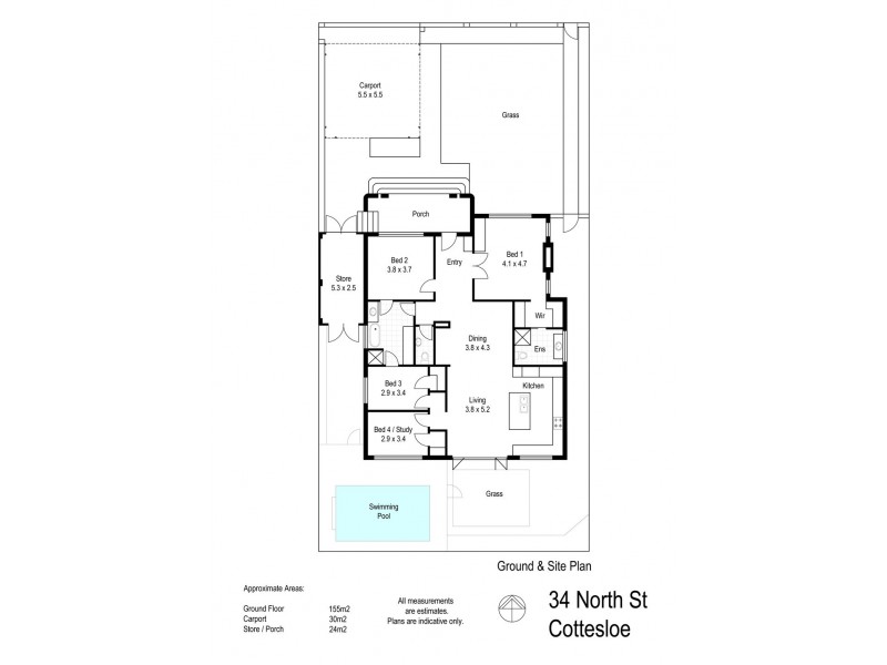 34 North Street, Cottesloe WA 6011 Floorplan