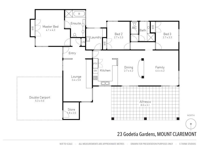 23 Godetia Gardens, Mount Claremont WA 6010 Floorplan