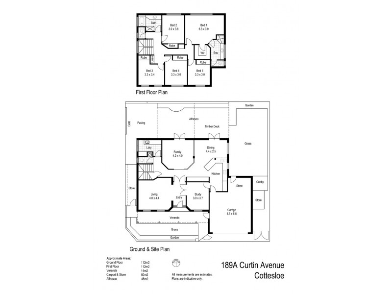 189A Curtin Avenue, Cottesloe WA 6011 Floorplan