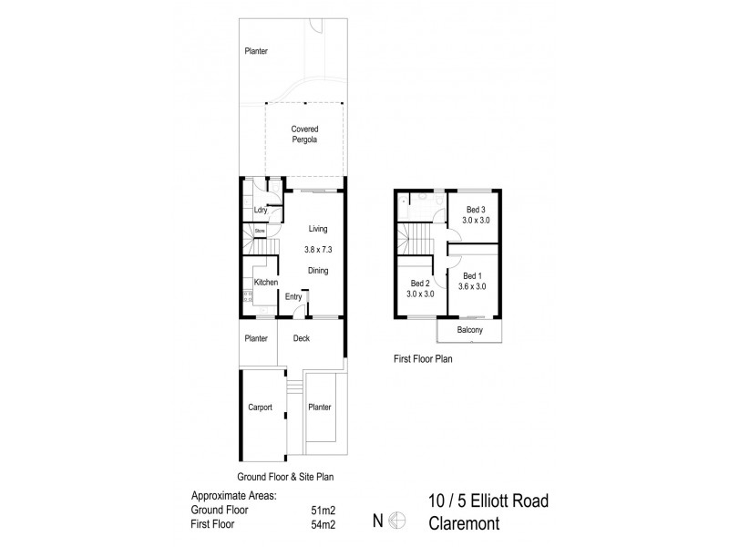 10/5 Elliott Road, Claremont WA 6010 Floorplan