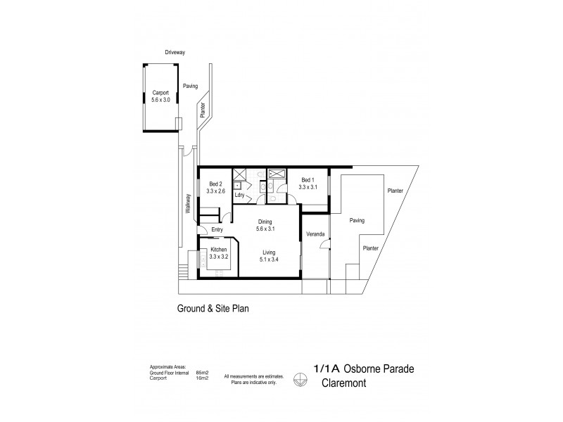 1/1A Osborne Parade, Claremont WA 6010 Floorplan