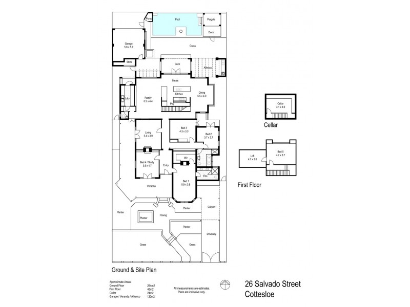 26 Salvado Street, Cottesloe WA 6011 Floorplan