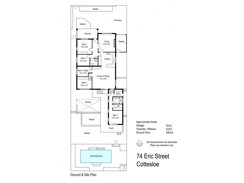 74 Eric Street, Cottesloe WA 6011 Floorplan
