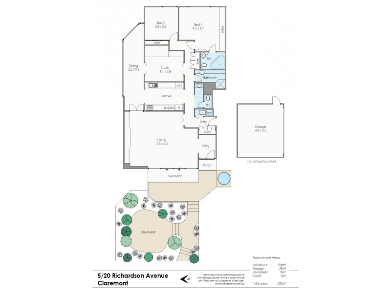 5/20 Richardson Avenue, Claremont WA 6010 Floorplan