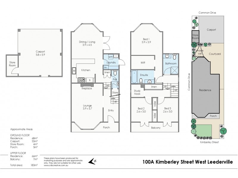 100A Kimberley Street, West Leederville WA 6007 Floorplan