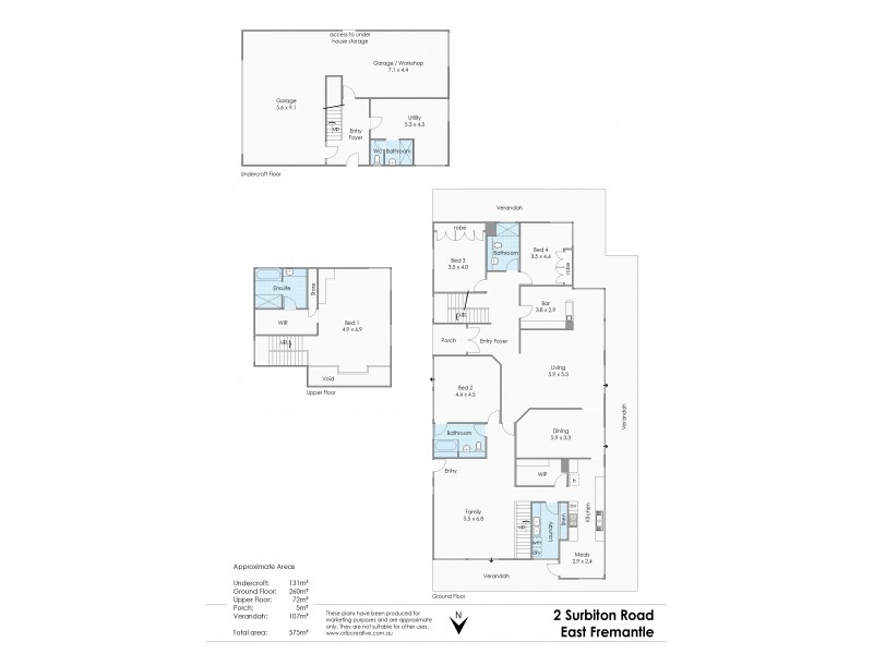 2 Surbiton Road, East Fremantle WA 6158 Floorplan