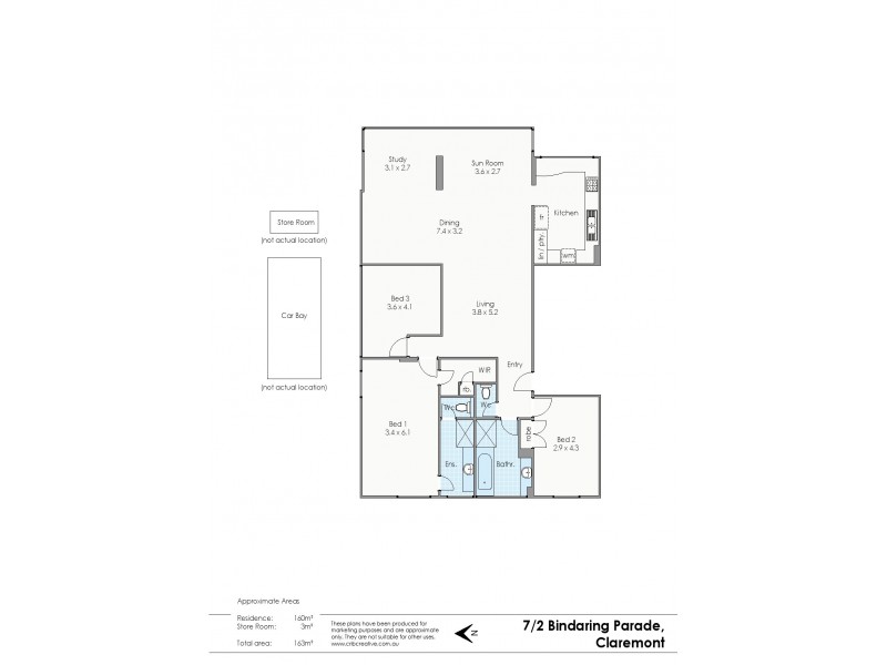 7/2 Bindaring Parade, Claremont WA 6010 Floorplan