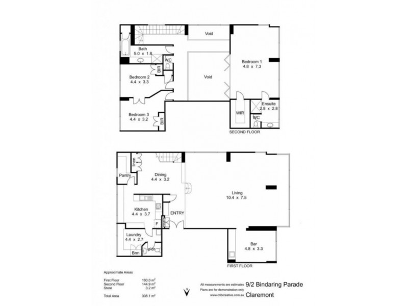 9/2 Bindaring Parade, Claremont WA 6010 Floorplan