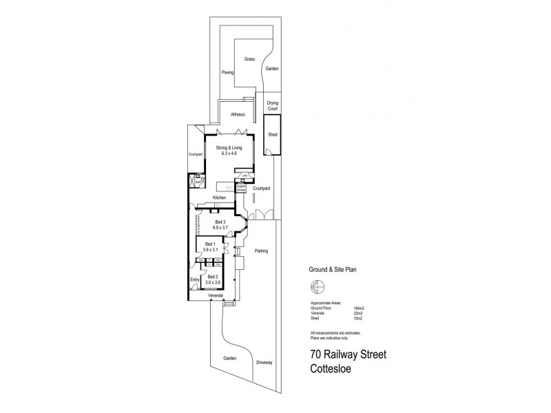 70 Railway Street, Cottesloe WA 6011 Floorplan