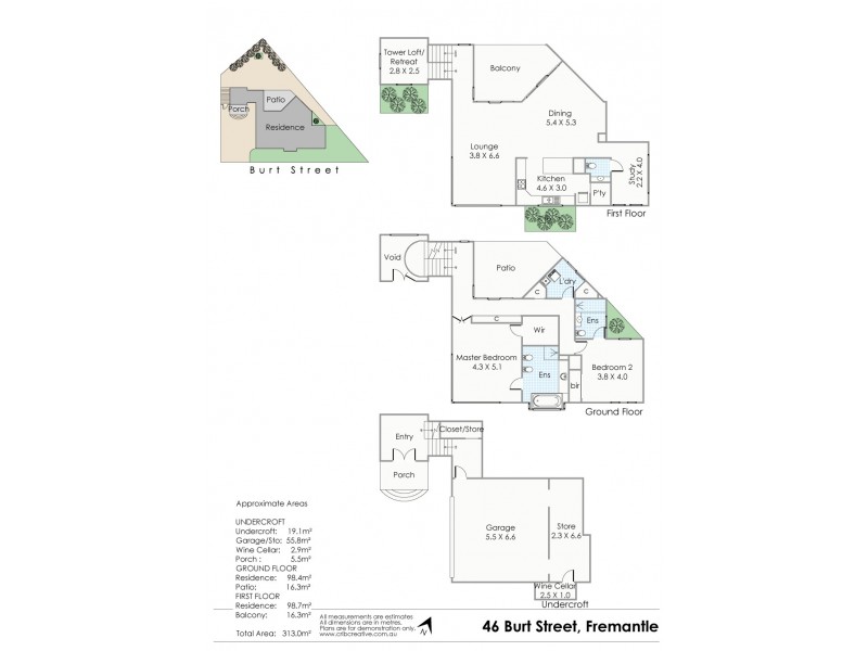 46 Burt Street, Fremantle WA 6160 Floorplan