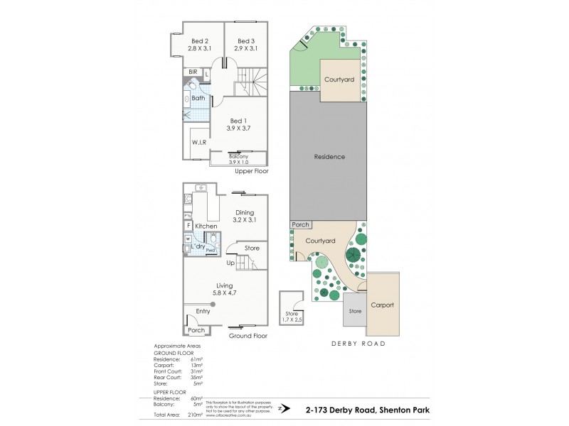 2/173 Derby Road, Shenton Park WA 6008 Floorplan