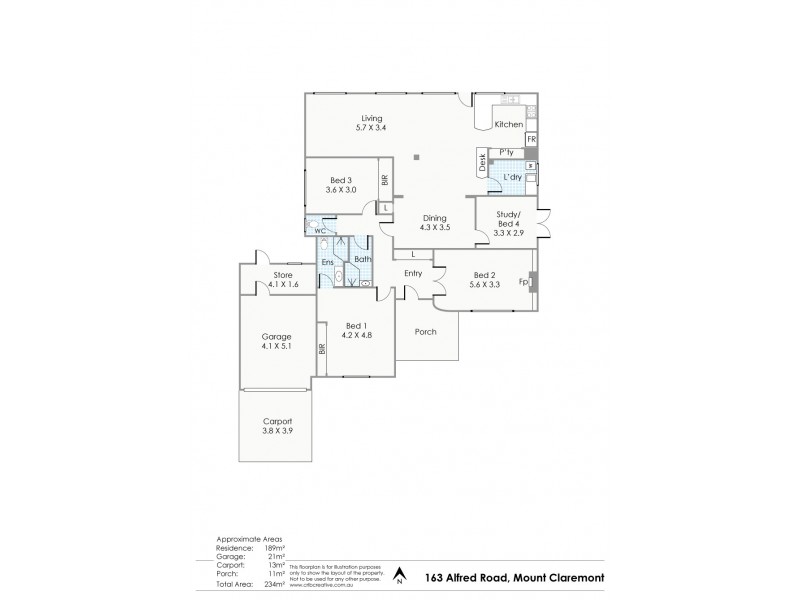 163 Alfred Road, Mount Claremont WA 6010 Floorplan