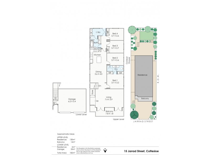 15 Jarrad Street, Cottesloe WA 6011 Floorplan