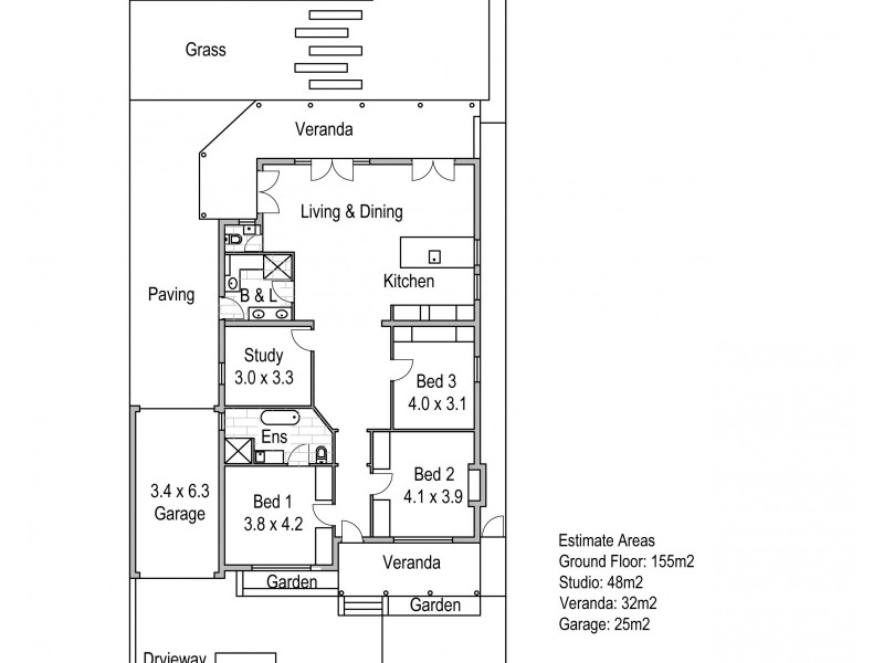 48 Kathleen Street, Cottesloe WA 6011 Floorplan