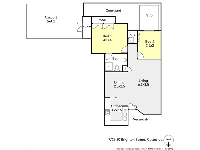 7/30 Brighton Street, Cottesloe WA 6011 Floorplan