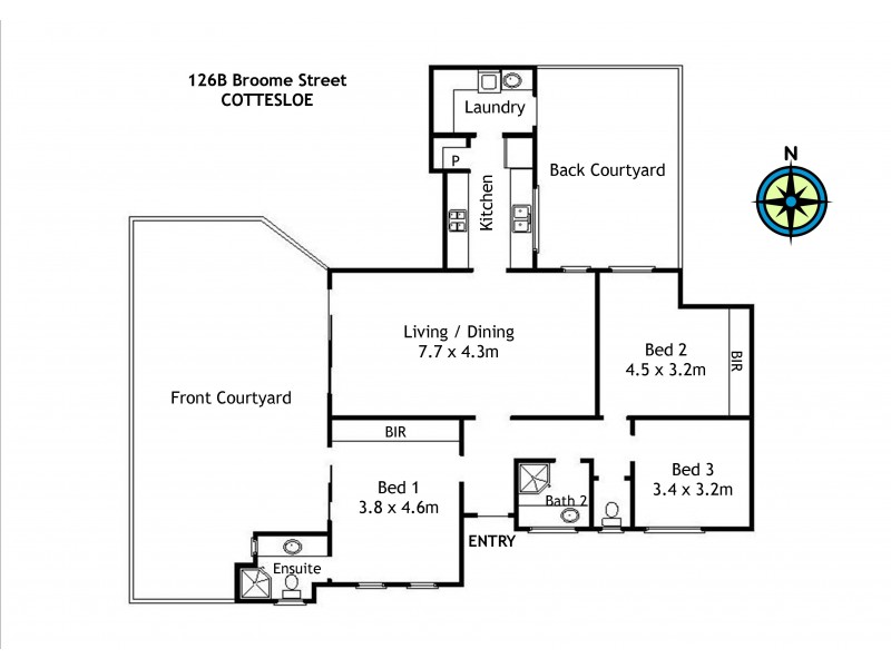 126B Broome Street, Cottesloe WA 6011 Floorplan