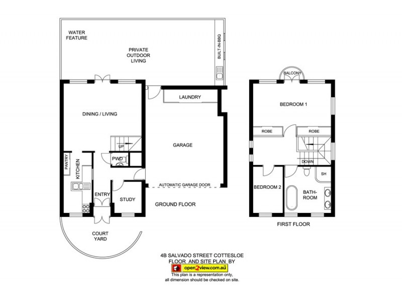 4B Salvado Street, Cottesloe WA 6011 Floorplan