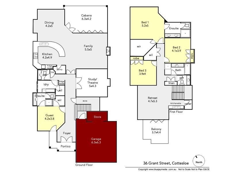 36 Grant Street, Cottesloe WA 6011 Floorplan
