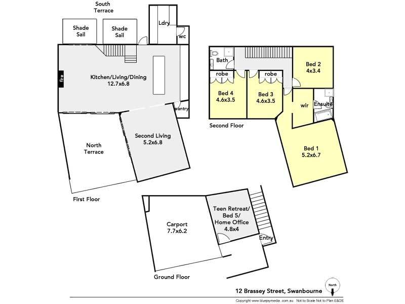 12 Brassey Street, Swanbourne WA 6010 Floorplan