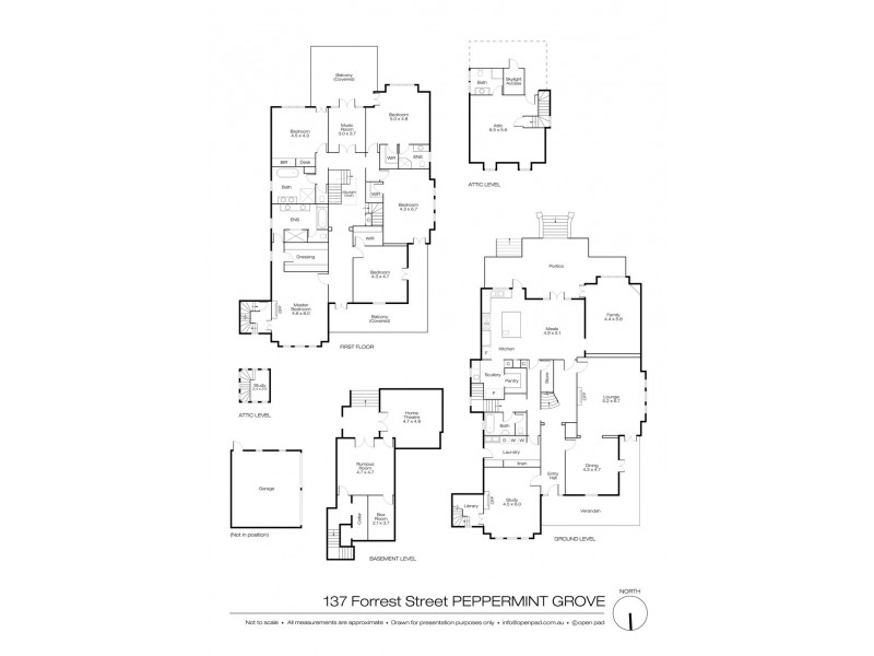 137 Forrest Street, Peppermint Grove WA 6011 Floorplan