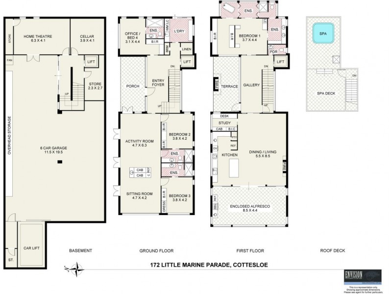 172 Little Marine Parade, Cottesloe WA 6011 Floorplan