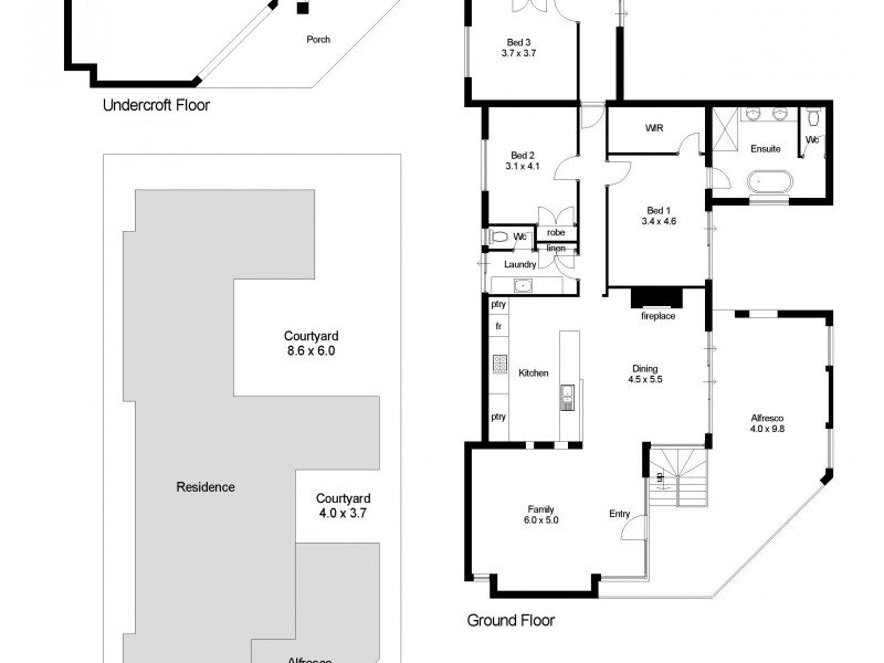 1 Melville Street, Cottesloe WA 6011 Floorplan