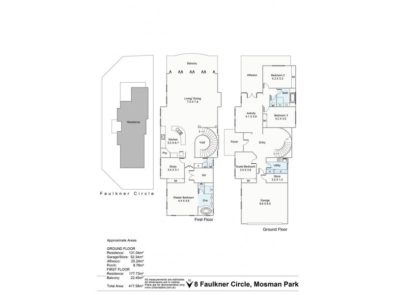 8 Faulkner Circle, Mosman Park WA 6012 Floorplan