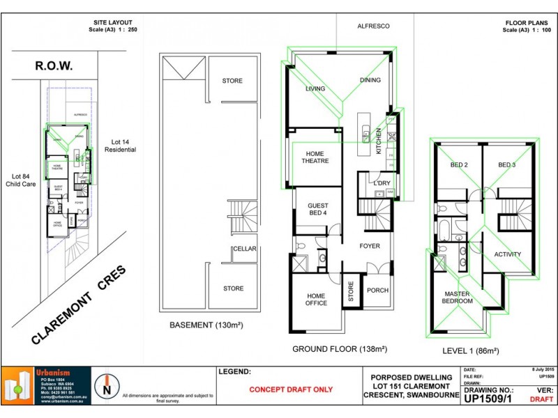 151 Claremont Crescent, Swanbourne WA 6010 Floorplan