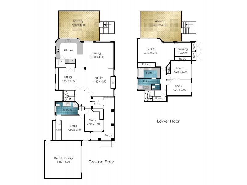 8 Grant Street, Cottesloe WA 6011 Floorplan
