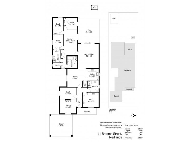 41 Broome Street, Nedlands WA 6009 Floorplan