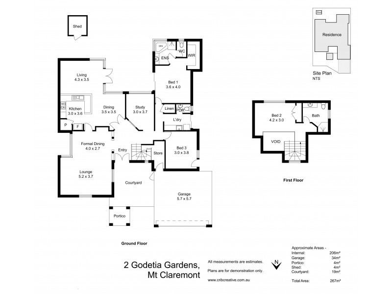2 Godetia Gardens, Mount Claremont WA 6010 Floorplan