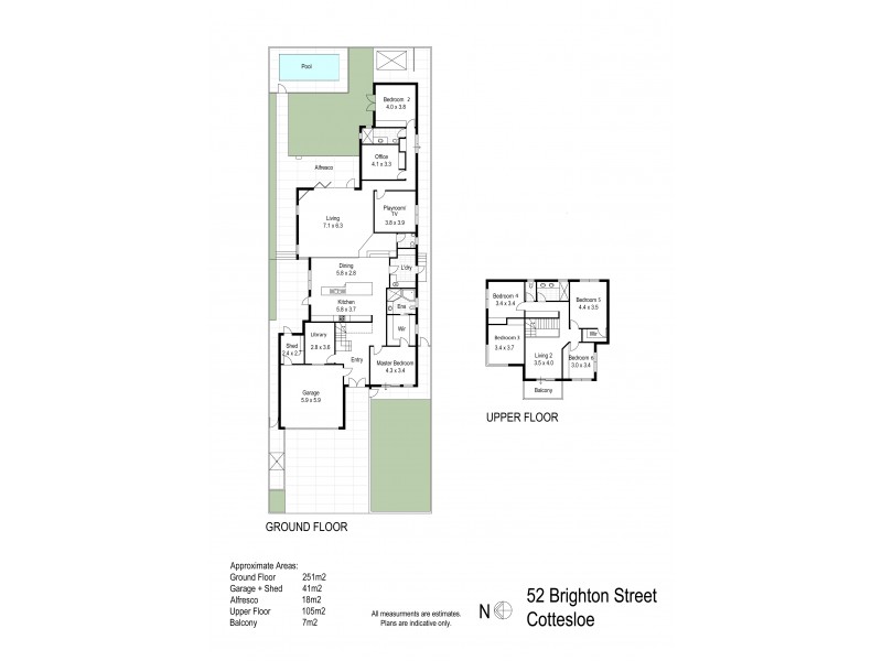 52 Brighton Street, Cottesloe WA 6011 Floorplan