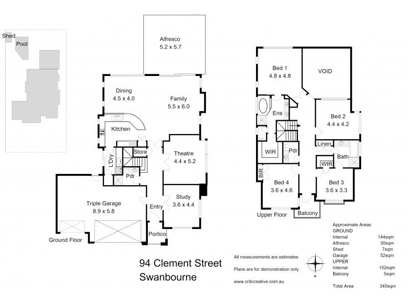 94 Clement Street, Swanbourne WA 6010 Floorplan