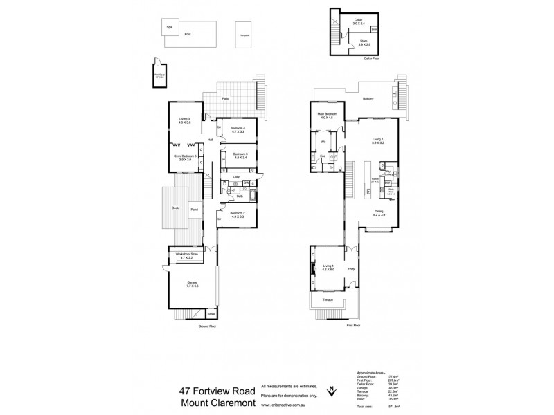 47 Fortview Road, Mount Claremont WA 6010 Floorplan