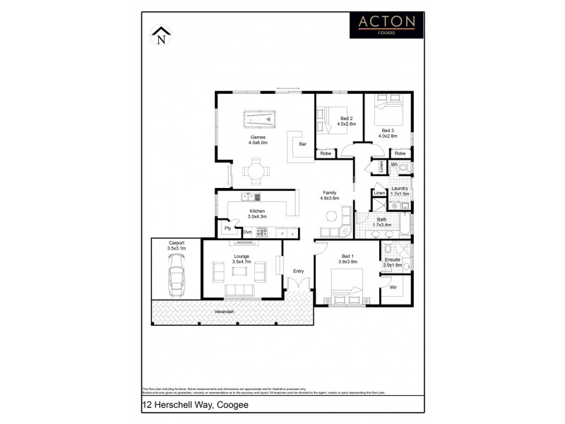 12 Herschell Way, Coogee WA 6166 Floorplan