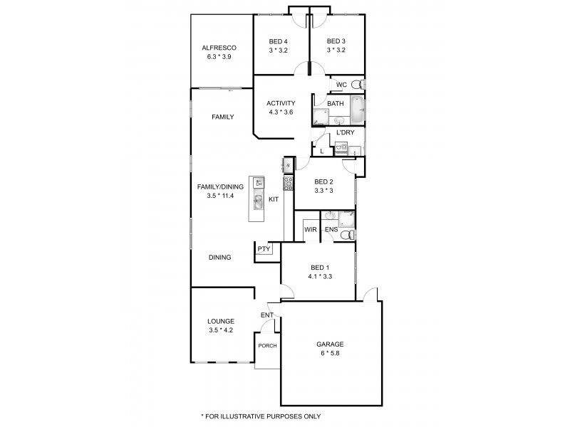 27 Cossack Street, Baldivis WA 6171 Floorplan