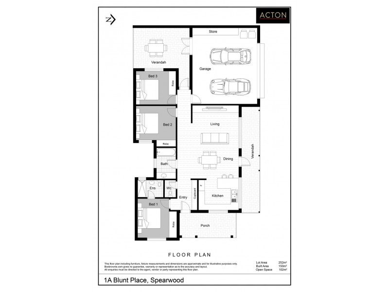 1A Blunt Place, Spearwood WA 6163 Floorplan