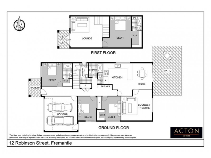 12 Robinson Street, Fremantle WA 6160 Floorplan