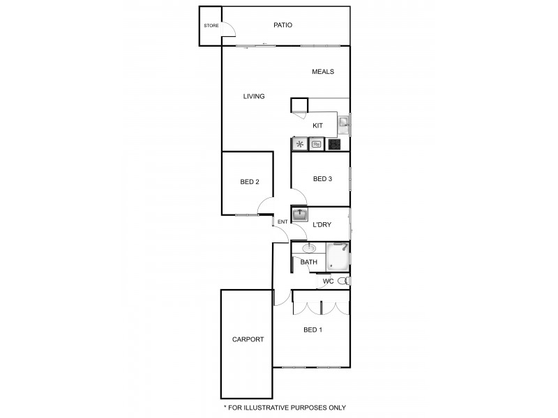3/17 Moore Gardens, Kardinya WA 6163 Floorplan