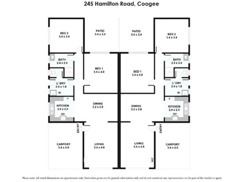 245 A and B Hamilton Road, Coogee WA 6166 Floorplan