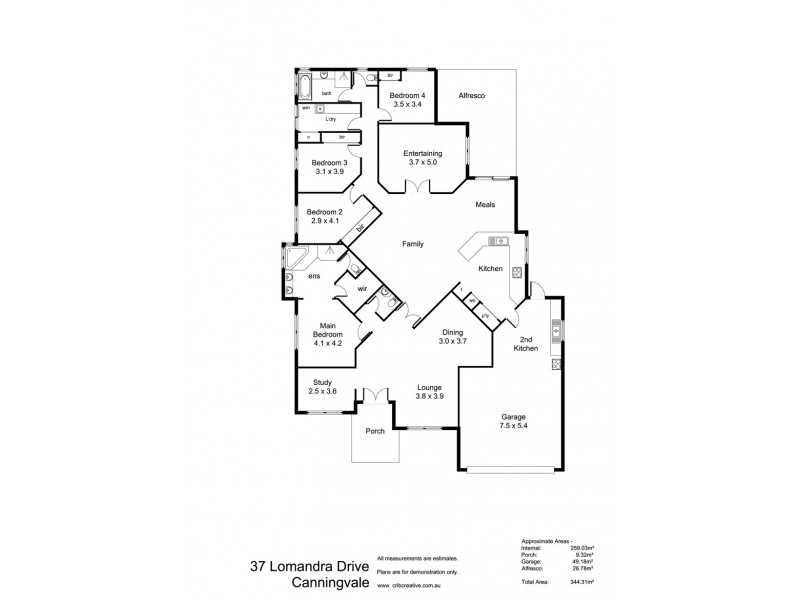 37 Lomandra Drive, Canning Vale WA 6155 Floorplan