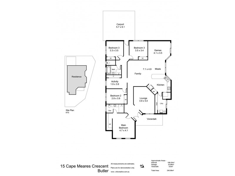 15 Cape Meares Crescent, Butler WA 6036 Floorplan