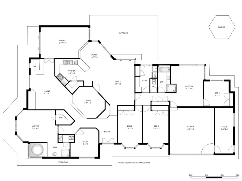 1 Clifton Court, Kardinya WA 6163 Floorplan