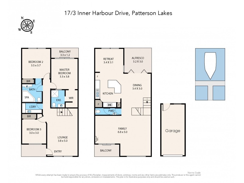 17/3 Inner Harbour Drive, Patterson Lakes VIC 3197 Floorplan