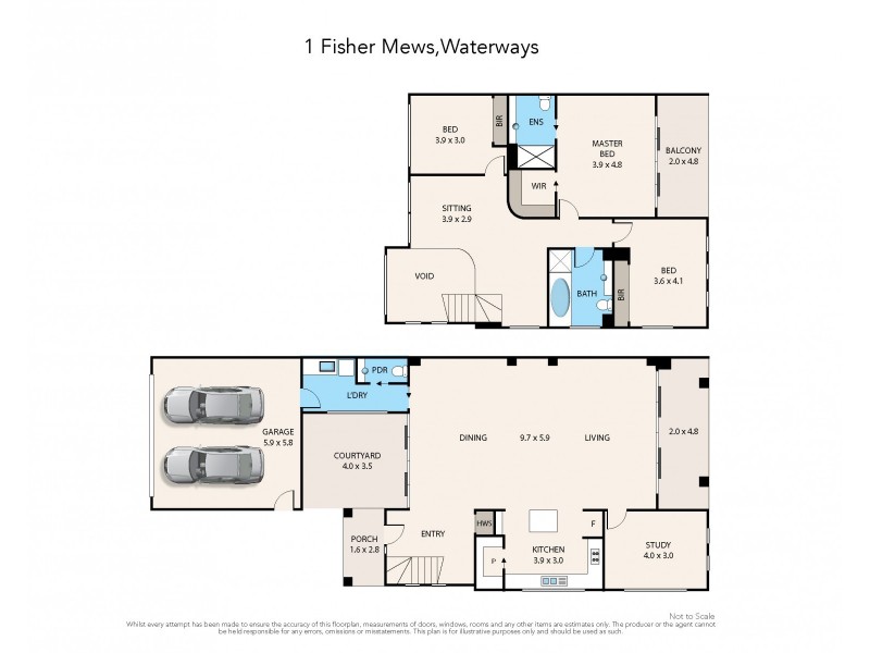 1 Fisher Mews, Waterways VIC 3195 Floorplan