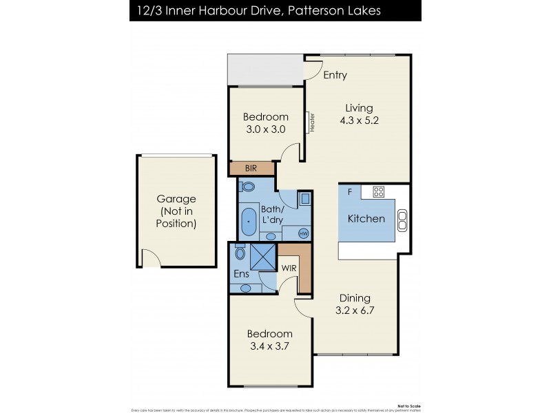 12/3 Inner Harbour Drive, Patterson Lakes VIC 3197 Floorplan